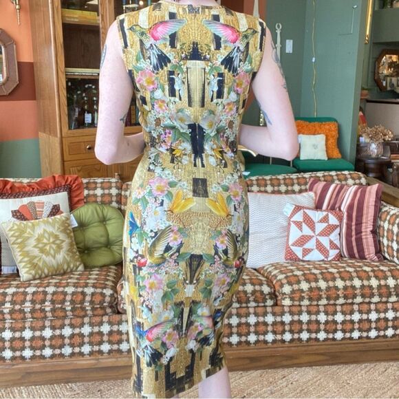 Alexander McQueen Resort Hummingbird Dress - Picture 3 of 6